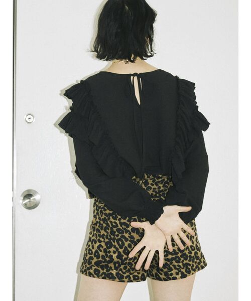 jouetie（ジュエティ）の「ボリュームスリーブ2WAYフリルブラウス（シャツ/ブラウス・レディース・ブラック/レッド/オフホワイト・MEDIUM）」の20枚目の写真