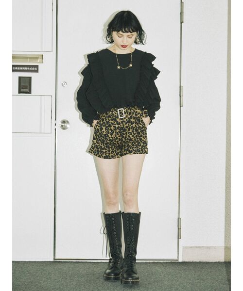 jouetie（ジュエティ）の「ボリュームスリーブ2WAYフリルブラウス（シャツ/ブラウス・レディース・ブラック/レッド/オフホワイト・MEDIUM）」の21枚目の写真