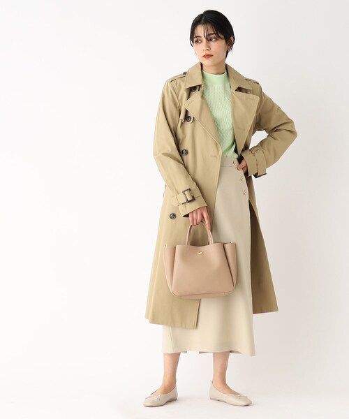 OPAQUE.CLIP(オペークドットクリップ)の「◆4ポケット トートバッグ【軽量/2WAY】(トートバッグ・レディース・ベージュ/ライトグリーン/グレー/ブラック/ブラック系1/グレー系1/ブルー系6・00)」の10枚目の写真