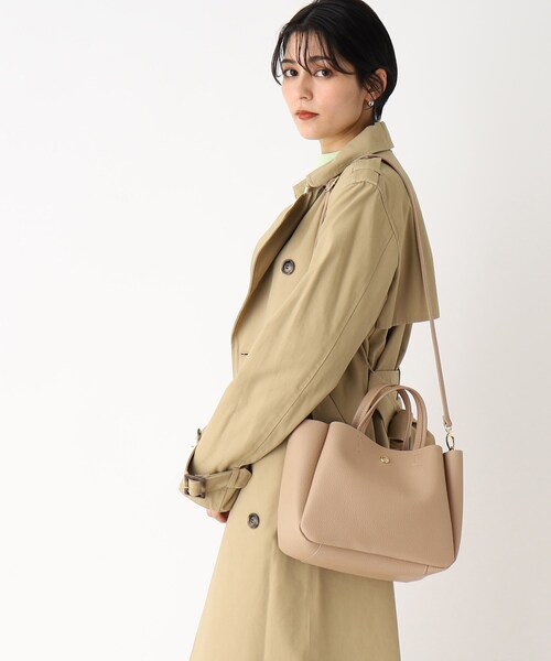 OPAQUE.CLIP(オペークドットクリップ)の「◆4ポケット トートバッグ【軽量/2WAY】(トートバッグ・レディース・ベージュ/ライトグリーン/グレー/ブラック/ブラック系1/グレー系1/ブルー系6・00)」の11枚目の写真