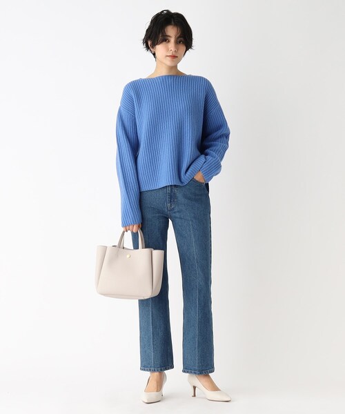 OPAQUE.CLIP(オペークドットクリップ)の「◆4ポケット トートバッグ【軽量/2WAY】(トートバッグ・レディース・ベージュ/ライトグリーン/グレー/ブラック/ブラック系1/グレー系1/ブルー系6・00)」の16枚目の写真