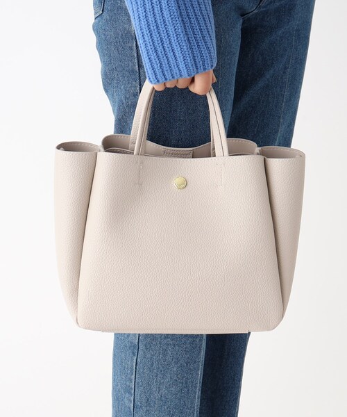 OPAQUE.CLIP(オペークドットクリップ)の「◆4ポケット トートバッグ【軽量/2WAY】(トートバッグ・レディース・ベージュ/ライトグリーン/グレー/ブラック/ブラック系1/グレー系1/ブルー系6・00)」の19枚目の写真