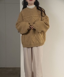 patchwork pattern knit