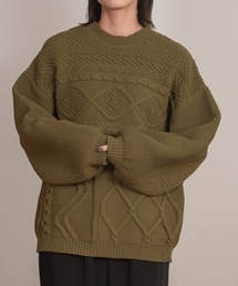patchwork pattern knit