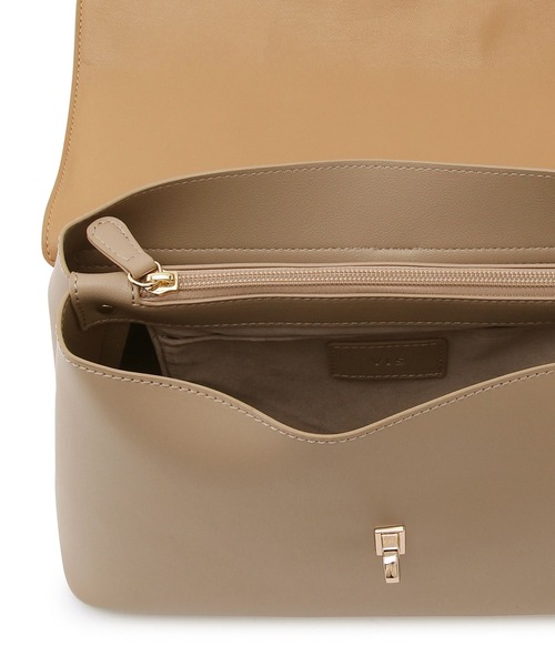 VIS（ビス）の「【軽量】【2WAY】ひねり金具ワンハンドルショルダーバッグ（ハンドバッグ・レディース・ブラック/キナリ/ベージュ・FREE）」の7枚目の写真