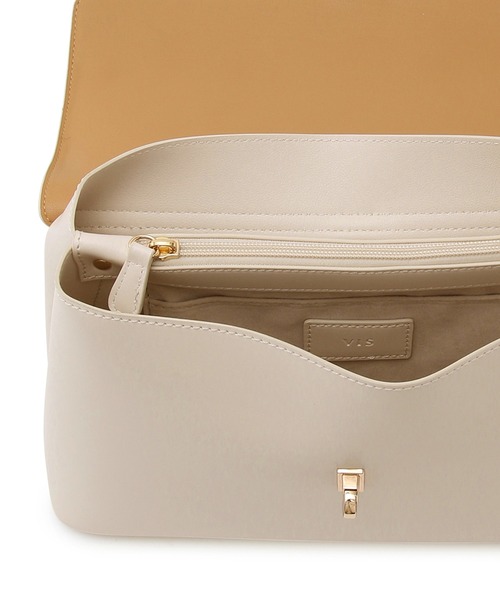 VIS（ビス）の「【軽量】【2WAY】ひねり金具ワンハンドルショルダーバッグ（ハンドバッグ・レディース・ブラック/キナリ/ベージュ・FREE）」の11枚目の写真