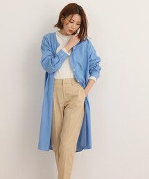 SHOO・LA・RUE | 【UVカット/抗菌防臭/吸水速乾】ゆる さら ふわり フレンチリネンブレンド 前あきロングシャツ(ワンピース)