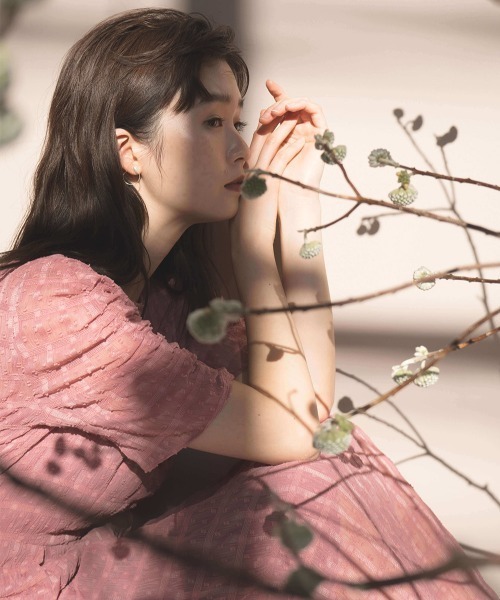 kaene（カエン）の「ドットドビーエプロンドレス（ドレス）」 - WEAR