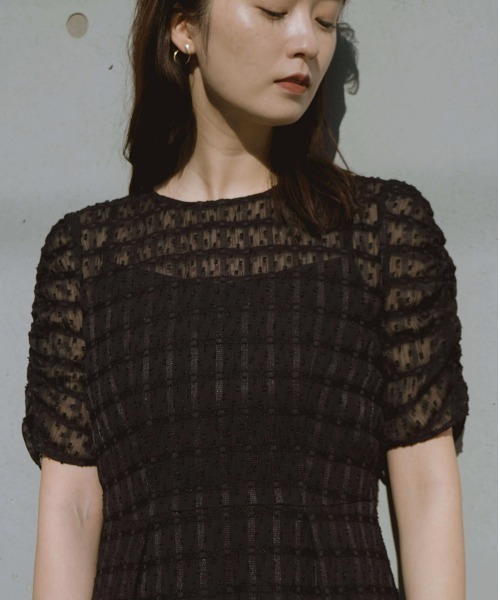 kaene（カエン）の「ドットドビーエプロンドレス（ドレス）」 - WEAR