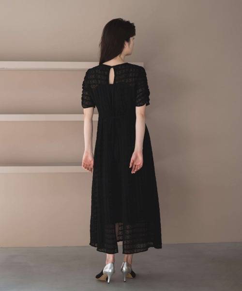 kaene（カエン）の「ドットドビーエプロンドレス（ドレス・レディース・ブラック/ピンク・38/36/34）」の11枚目の写真