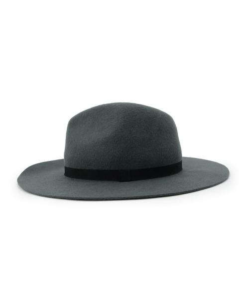 Another Edition(アナザーエディション)の「中折れブラックリボンハット/AE ナカオレ BLK RBN HAT(ハット・レディース・グレー/ベージュ・フリー)」の5枚目の写真