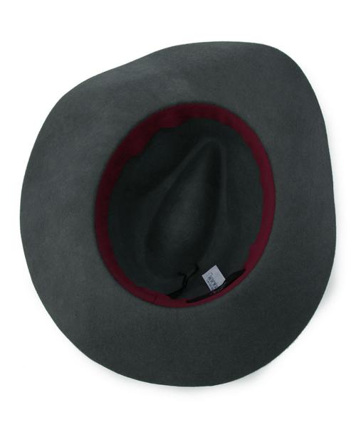 Another Edition(アナザーエディション)の「中折れブラックリボンハット/AE ナカオレ BLK RBN HAT(ハット・レディース・グレー/ベージュ・フリー)」の8枚目の写真