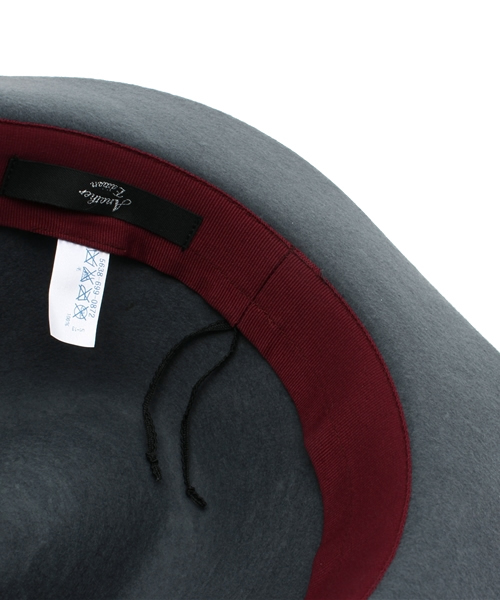 Another Edition(アナザーエディション)の「中折れブラックリボンハット/AE ナカオレ BLK RBN HAT(ハット・レディース・グレー/ベージュ・フリー)」の10枚目の写真