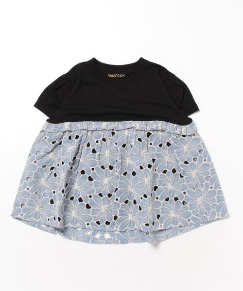 maarook(マルーク)の「カットワークレースチュニック(チュニック・キッズ・ブラック・140cm/150cm/160cm)」の1枚目の写真