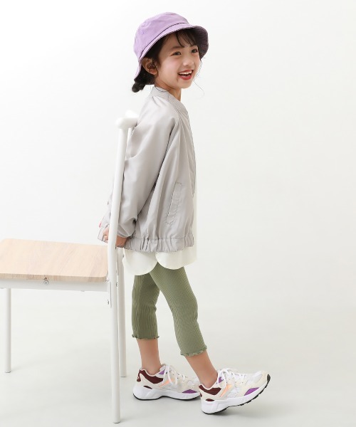 devirock(デビロック)の「7分丈 リブレギンス(レギンス/スパッツ・キッズ・グレー系その他/スミクロ/ライトカーキ/ライトグレー/パープル系その他/ブラック・100cm/110cm/140cm/150cm/160cm/130cm/120cm)」の8枚目の写真