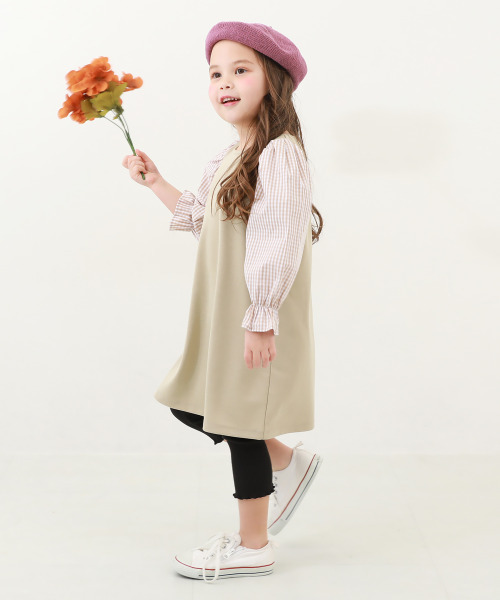 devirock(デビロック)の「7分丈 リブレギンス(レギンス/スパッツ・キッズ・グレー系その他/スミクロ/ライトカーキ/ライトグレー/パープル系その他/ブラック・100cm/110cm/140cm/150cm/160cm/130cm/120cm)」の17枚目の写真