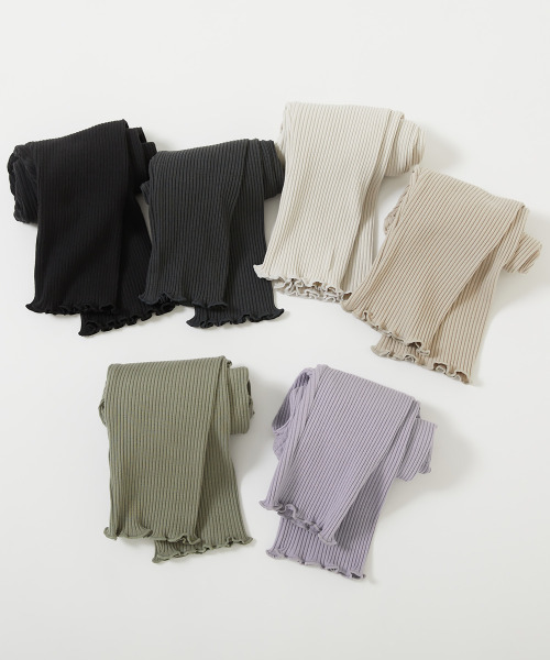 devirock(デビロック)の「7分丈 リブレギンス(レギンス/スパッツ・キッズ・グレー系その他/スミクロ/ライトカーキ/ライトグレー/パープル系その他/ブラック・100cm/110cm/140cm/150cm/160cm/130cm/120cm)」の16枚目の写真