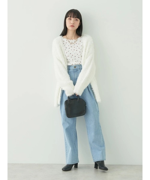 earth music&ecology（アースミュージックアンドエコロジー）の「フラワーメロープルオーバー（Tシャツ/カットソー・レディース・グレー/アイボリー・FREE）」の7枚目の写真