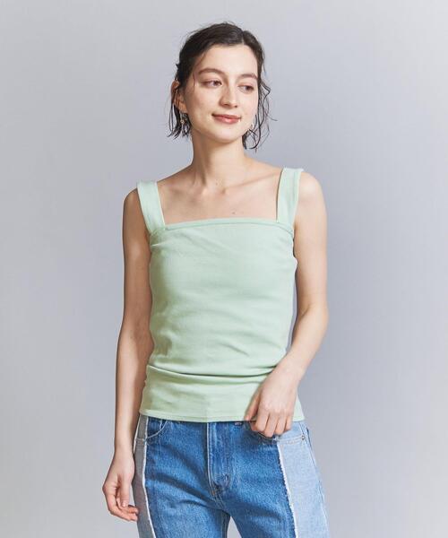 「BEAUTY&YOUTH UNITED ARROWS」 ベアトップ M コバルトブルー レディース BEAUTY&YOUTH UNITED ARROWS（ビューティーアンドユース