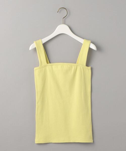 BEAUTY&YOUTH UNITED ARROWS（ビューティーアンドユースユナイテッドアローズ）の「コットンブレンド ベア タンクトップ（タンクトップ・レディース・イエロー/ナチュラル/ホワイト/ブラック/ライム・FREE）」の18枚目の写真