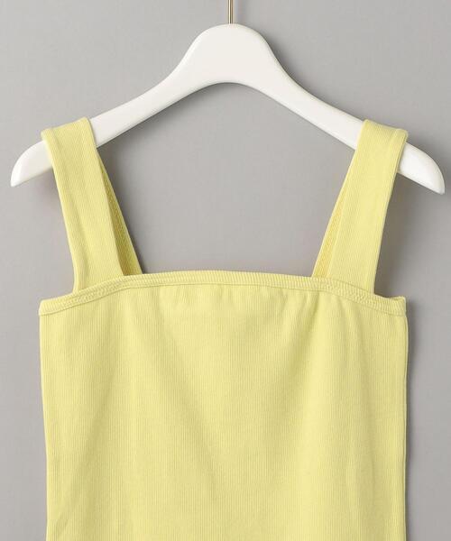 BEAUTY&YOUTH UNITED ARROWS（ビューティーアンドユースユナイテッドアローズ）の「コットンブレンド ベア タンクトップ（タンクトップ・レディース・イエロー/ナチュラル/ホワイト/ブラック/ライム・FREE）」の20枚目の写真