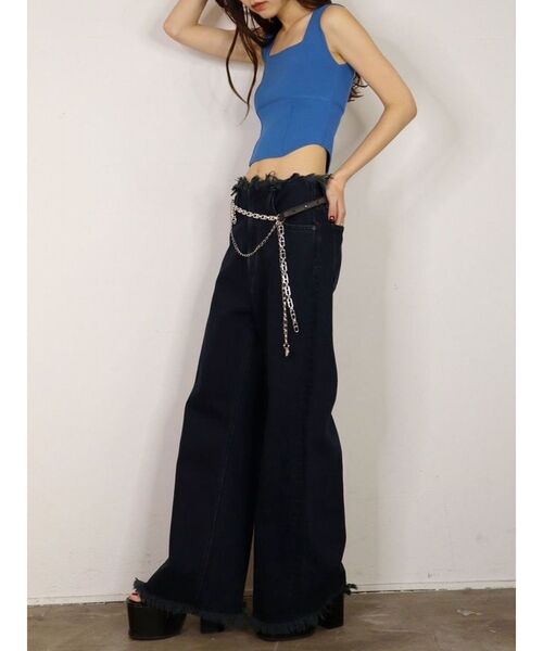 EMODA（エモダ）の「ミニマルフィットニット（ニット/セーター・レディース・ホワイト/グレー/ブラック/ブルー・FREE）」の22枚目の写真