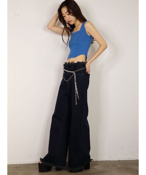 EMODA（エモダ）の「ミニマルフィットニット（ニット/セーター・レディース・ホワイト/グレー/ブラック/ブルー・FREE）」の12枚目の写真