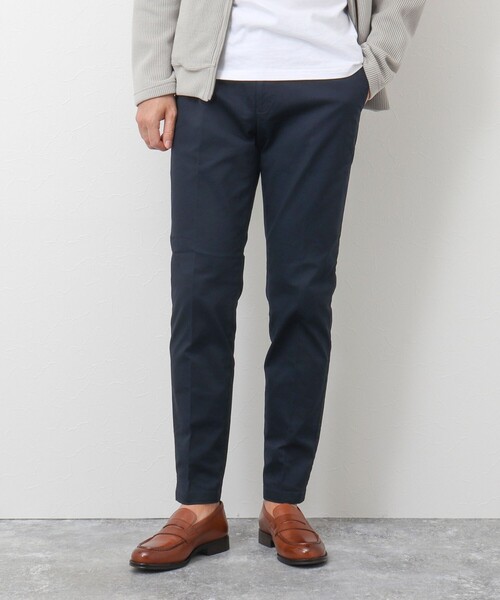 NOLLEY'S goodman(ノーリーズグッドマン)の「コットンツイル スリムフィットパンツ(チノパンツ・メンズ・ネイビー/グレー/ベージュ/オリーブ・L/M/S/XL)」の4枚目の写真