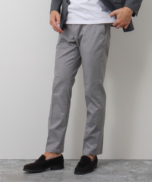 NOLLEY'S goodman(ノーリーズグッドマン)の「コットンツイル スリムフィットパンツ(チノパンツ・メンズ・ネイビー/グレー/ベージュ/オリーブ・L/M/S/XL)」の2枚目の写真