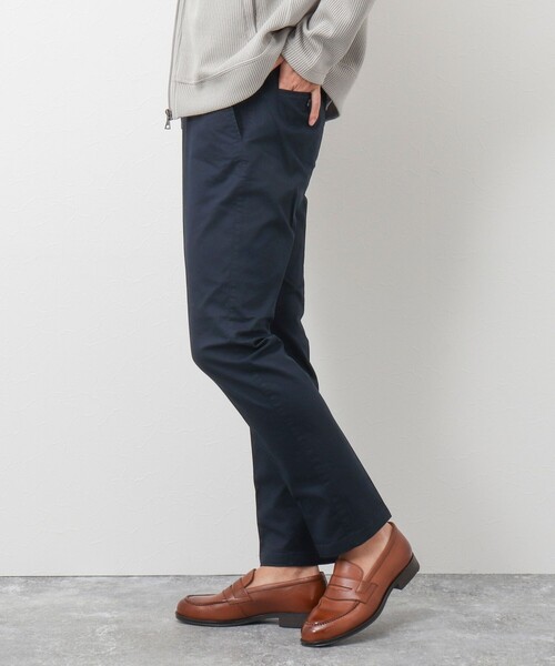 NOLLEY'S goodman(ノーリーズグッドマン)の「コットンツイル スリムフィットパンツ(チノパンツ・メンズ・ネイビー/グレー/ベージュ/オリーブ・L/M/S/XL)」の14枚目の写真