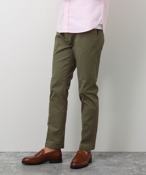 NOLLEY'S goodman(ノーリーズグッドマン)の「コットンツイル スリムフィットパンツ(チノパンツ・メンズ・ネイビー/グレー/ベージュ/オリーブ・L/M/S/XL)」の8枚目の写真