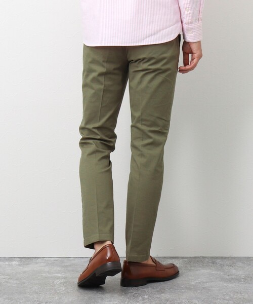 NOLLEY'S goodman(ノーリーズグッドマン)の「コットンツイル スリムフィットパンツ(チノパンツ・メンズ・ネイビー/グレー/ベージュ/オリーブ・L/M/S/XL)」の6枚目の写真