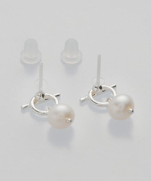 cloenc(クロエンス)の「【December】セラミックピアス/淡水パール(ピアス(両耳用)・レディース・シルバー/ゴールド・00)」の4枚目の写真
