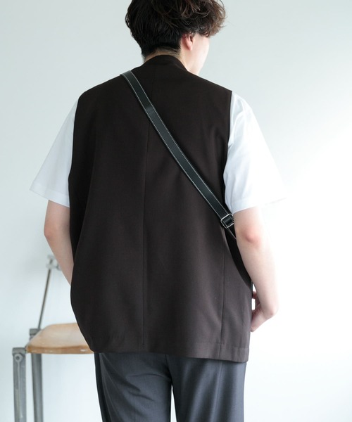 SENSE OF PLACE by URBAN RESEARCH（センスオブプレイスバイアーバンリサーチ）の「ダブルテーラードベスト（ベスト・メンズ・ブラウン/ブラック・MEDIUM/LARGE）」の16枚目の写真