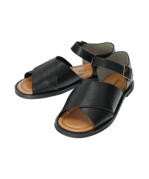 Samansa Mos2（サマンサ モスモス）の「アンクルストラップクロスサンダル（サンダル・レディース・ブラック/ブラウン・LARGE/MEDIUM）」の18枚目の写真