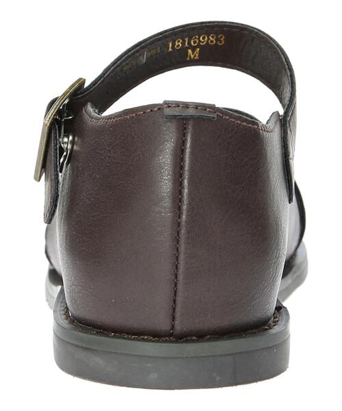 Samansa Mos2（サマンサ モスモス）の「アンクルストラップクロスサンダル（サンダル・レディース・ブラック/ブラウン・LARGE/MEDIUM）」の20枚目の写真