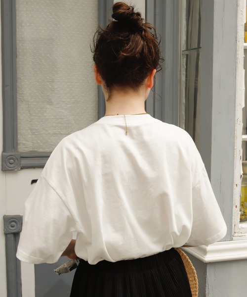 Birthday room（バースデイルーム）の「ハート刺繍Tシャツ（Tシャツ/カットソー・レディース・ホワイト/ピンク/ブルー/グリーン/イエロー・SMALL/MEDIUM）」の22枚目の写真