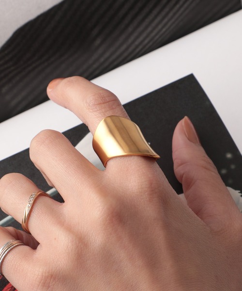 SETUP7（セットアップセブン）の「【SETUP7】ステンレスリング HKO（リング・レディース・ゴールド・14/10）」の3枚目の写真