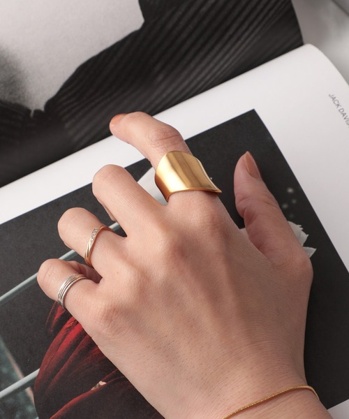 SETUP7（セットアップセブン）の「【SETUP7】ステンレスリング HKO（リング・レディース・ゴールド・14/10）」の7枚目の写真