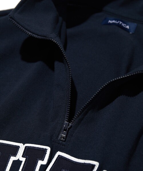 NAUTICA（ノーティカ）の「NAUTICA/ノーティカ Arch Logo Half Zip S/S Tee/アーチロゴ ハーフジップ ショートスリーブTシャツ（Tシャツ/カットソー・メンズ・マスタード/グリーン/ライトグレー/ホワイト/ネイビー/ブラック・MEDIUM/LARGE/X-LARGE/SMALL）」の11枚目の写真