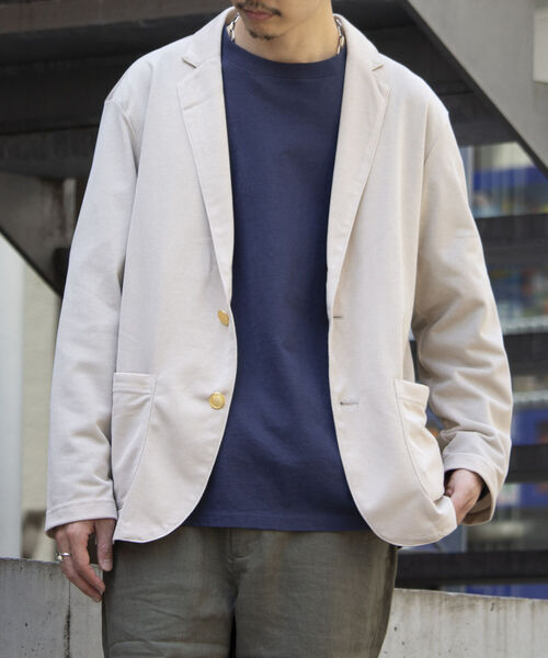 セール】【GLOSTER/グロスター】金ボタン テーラーカーディガン 紺ブレ