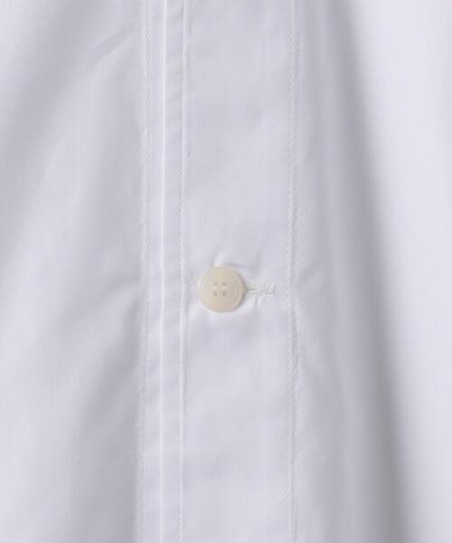 lownn（ローン）の「＜LOWNN＞ COLLARLESS SHORT SLEEVE SHIRT/シャツ（シャツ/ブラウス・メンズ・ホワイト/ブラック・44/46）」の5枚目の写真