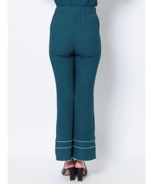 MURUA(ムルーア)の「シャーリングフレアパンツ(その他パンツ・レディース・ブラック/ブルー・FREE)」の9枚目の写真