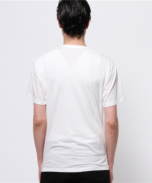 STUDIOUS（ステュディオス）の「【STUDIOUS】スーピマ天竺VネックTシャツ（Tシャツ/カットソー・メンズ・グリーン/ネイビー/グレー/オフホワイト/ブラック・2/3/1）」の12枚目の写真