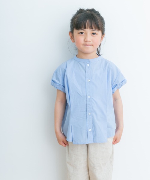 URBAN RESEARCH DOORS（アーバンリサーチドアーズ）の「『親子リンク』半袖ワイドタックシャツ(KIDS)（シャツ/ブラウス・キッズ・チェック/ブルー・135/120/105）」の13枚目の写真