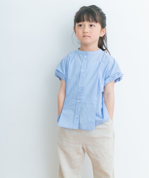 URBAN RESEARCH DOORS（アーバンリサーチドアーズ）の「『親子リンク』半袖ワイドタックシャツ(KIDS)（シャツ/ブラウス・キッズ・チェック/ブルー・135/120/105）」の15枚目の写真
