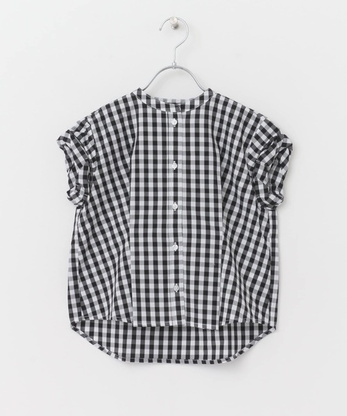 URBAN RESEARCH DOORS（アーバンリサーチドアーズ）の「『親子リンク』半袖ワイドタックシャツ(KIDS)（シャツ/ブラウス・キッズ・チェック/ブルー・135/120/105）」の20枚目の写真