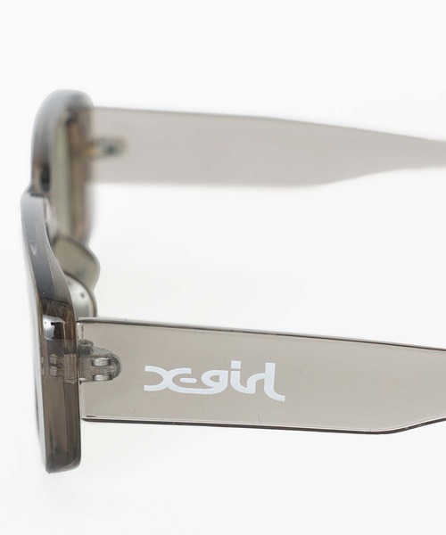 X-girl（エックスガール）の「SQUARE FRAME SUNGLASSES（サングラス・レディース・グレー/ブラウン・ONE SIZE）」の5枚目の写真