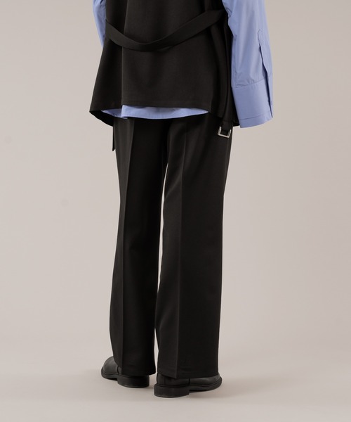 SELLE GLANT(セレグランテ)の「SEMI FLARE WIDE PANTS/セミフレアワイドパンツ(スラックス・メンズ・ダークグリーン/ブラック・SMALL/MEDIUM/LARGE)」の16枚目の写真