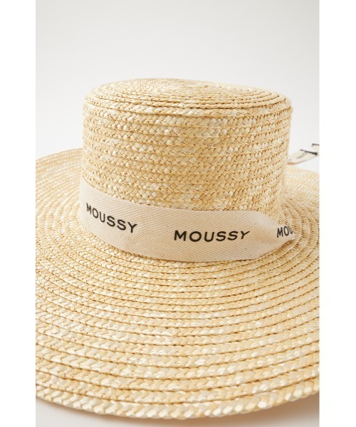 MOUSSY(マウジー)の「LETTERING RIBBON BOATER ハット(ハット・レディース・ベージュ・FREE)」の11枚目の写真